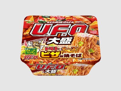 日清焼そばＵ．Ｆ．Ｏ．大盛　トマト＆チーズ　ピザ味焼そば