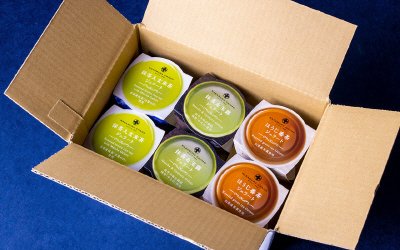 お茶屋のジェラートセット