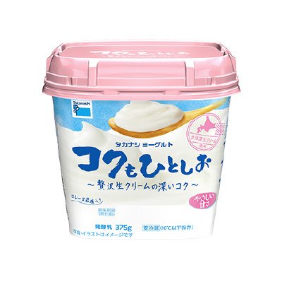 タカナシヨーグルトコクもひとしお 375g