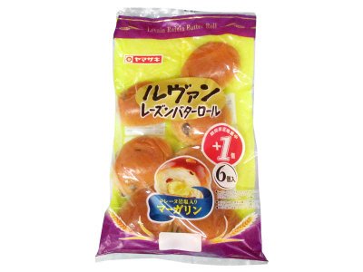 ルヴァンレーズンバターロール（マーガリン入り）（６）＋１