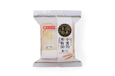 小麦７０米粉３０食パン３枚