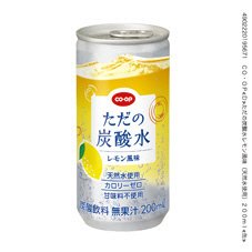 ただの炭酸水レモン風味（天然水使用）