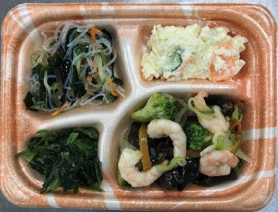 旨塩海老とブロッコリーのおかずセット