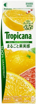 トロピカーナ　１００％　まるごと果実感　グレープフルーツ