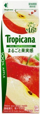 トロピカーナ　１００％　まるごと果実感　アップル