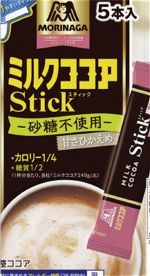 ミルクココアカロリー１／４スティック