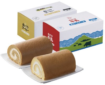 白バラ生ロールケーキギフト