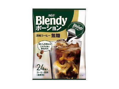 「ブレンディ」ポーション濃縮コーヒー　無糖２４個