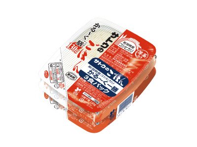 サトウのごはん　新潟県産コシヒカリかる～く一膳　3食パック