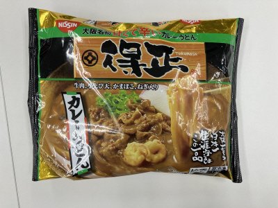 日清　得正　カレ－うどん
