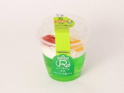 プチ　メロンソーダ風パフェ