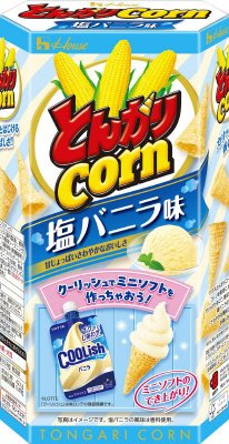 とんがりコーン　塩バニラ味