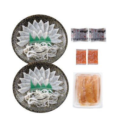 ふく霜降り刺身と辛子明太子詰合せ