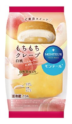 もちもちクレープ・白桃