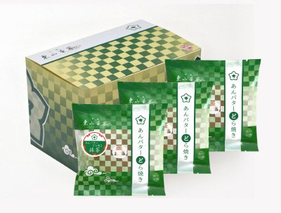 あんバターどら焼き　抹茶あん・つぶあん