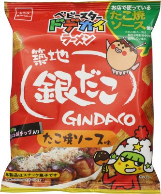 ベビースタードデカイラーメン銀だこたこ焼ソース味