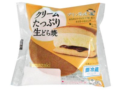 クリームタップリ生どら焼（プリン風味）