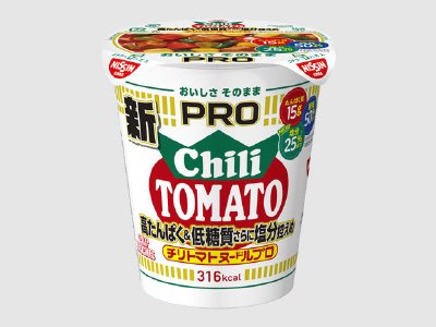 カップヌードルＰＲＯ　高たんぱく＆低糖質さらに塩分控えめ　チリトマトヌードル