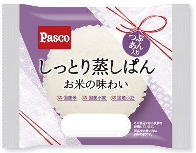 しっとり蒸しぱん　お米の味わい