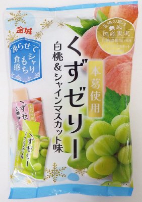 くずゼリー　白桃＆シャインマスカット味