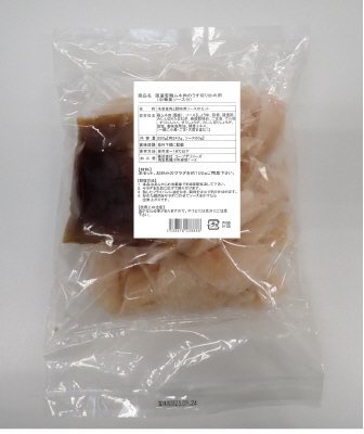 国産若鶏ムネ肉のうす切り炒め用（中華風ソース付）