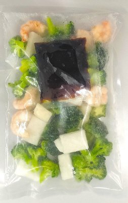 海鮮とブロッコリーの中華炒め