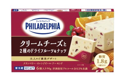 フィラデルフィア クリームチーズと２種のドライフルーツ＆ナッツ