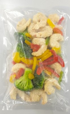 えびフリッターと彩り野菜の旨塩炒め