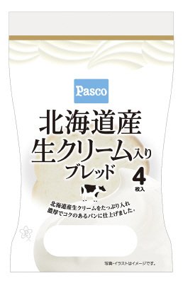 北海道産生クリーム入りブレッド　４枚入