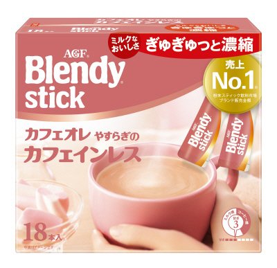 「ブレンディ」スティック　カフェオレ　やすらぎのカフェインレス１８本