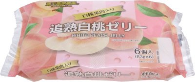 生協用　蔵王高原農園　追熟白桃ゼリー　８３ｇ×６