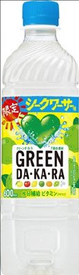 サントリー ＧＲＥＥＮ ＤＡ・ＫＡ・ＲＡ限定シークワーサー味ペット冷凍兼用