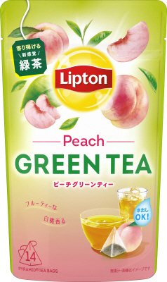 リプトン　グリーンティー　ピーチ　ティーバッグ　１４袋