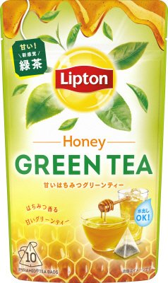 リプトン　グリーンティー　ハニー　ティーバッグ　１０袋