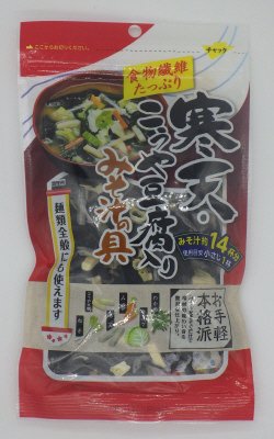 寒天・こうや豆腐入りみそ汁の具