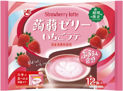 蒟蒻ゼリー　いちごラテ