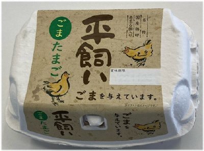 平飼いごまたまご　６個入