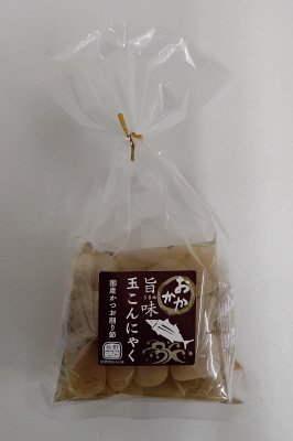 旨味玉こんにゃく国産かつお削り節（からし酢みそ付）