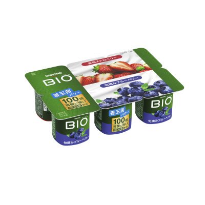 ダノンビオ　旬摘みブルーベリー＋完熟ストロベリー