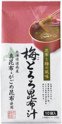 梅とろろ昆布汁