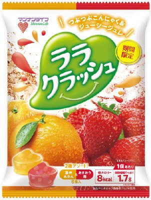 ララクラッシュアソート温州みかん＆あまおう苺