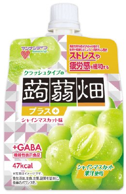 クラッシュタイプの蒟蒻畑プラスシャインマスカット味