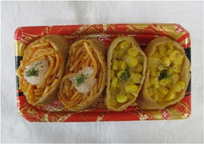 韓国風いなり（ナポリタン＆コーン）