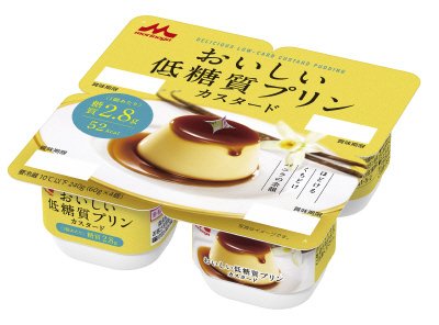 森永おいしい低糖質プリン　カスタード４P　25春
