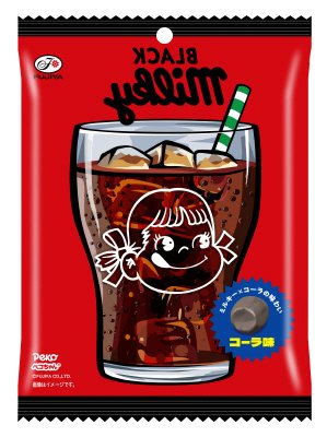 ＢＬＡＣＫミルキー（コーラ味）袋