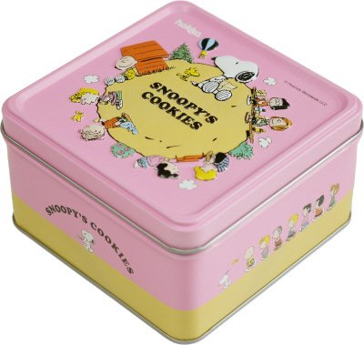 スヌーピーエンボス缶　メープル