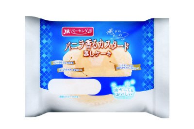 バニラ香るカスタード蒸しケーキ