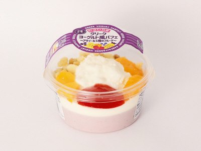 グリークヨーグルト風パフェ　　アサイー＆5種のフルーツ