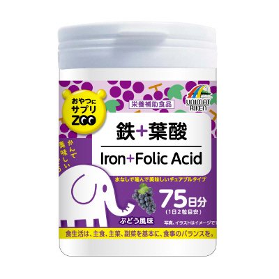 おやつにサプリZOO 鉄+葉酸