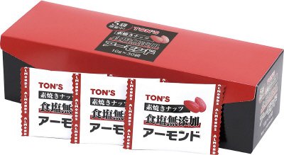 食塩無添加アーモンド　１０ｇ×３０袋